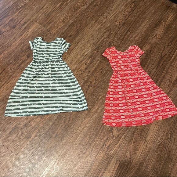 Dot Dot Smile 2 Maxi Holiday Dresses Green Red Size 2T - Picture 6 of 10